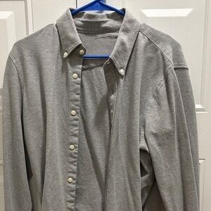 Abercrombie & Fitch Gray Casual Button Down Shirt